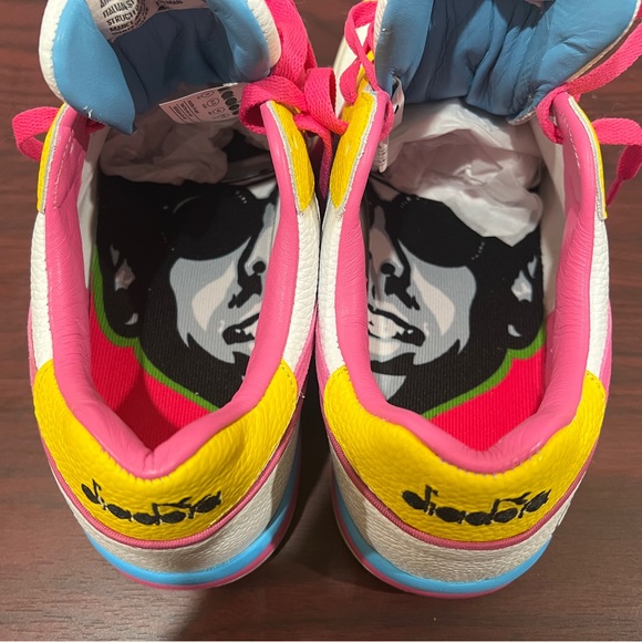 Diadora x DJ Luian, Maverick, Blue, White, Yellow & Pink - Picture 14 of 15